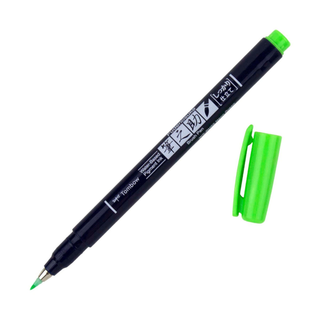 Tombow Fudenosuke Neon Colours | Neon Green