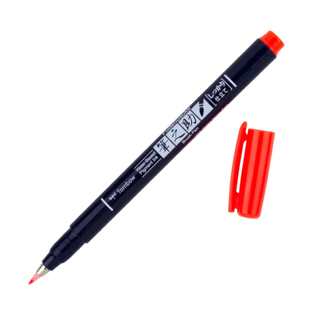 Tombow Fudenosuke Neon Colours | Neon Red