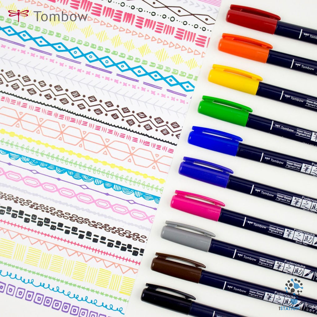 Tombow Fudenosuke Brush Pen - Hard Tip