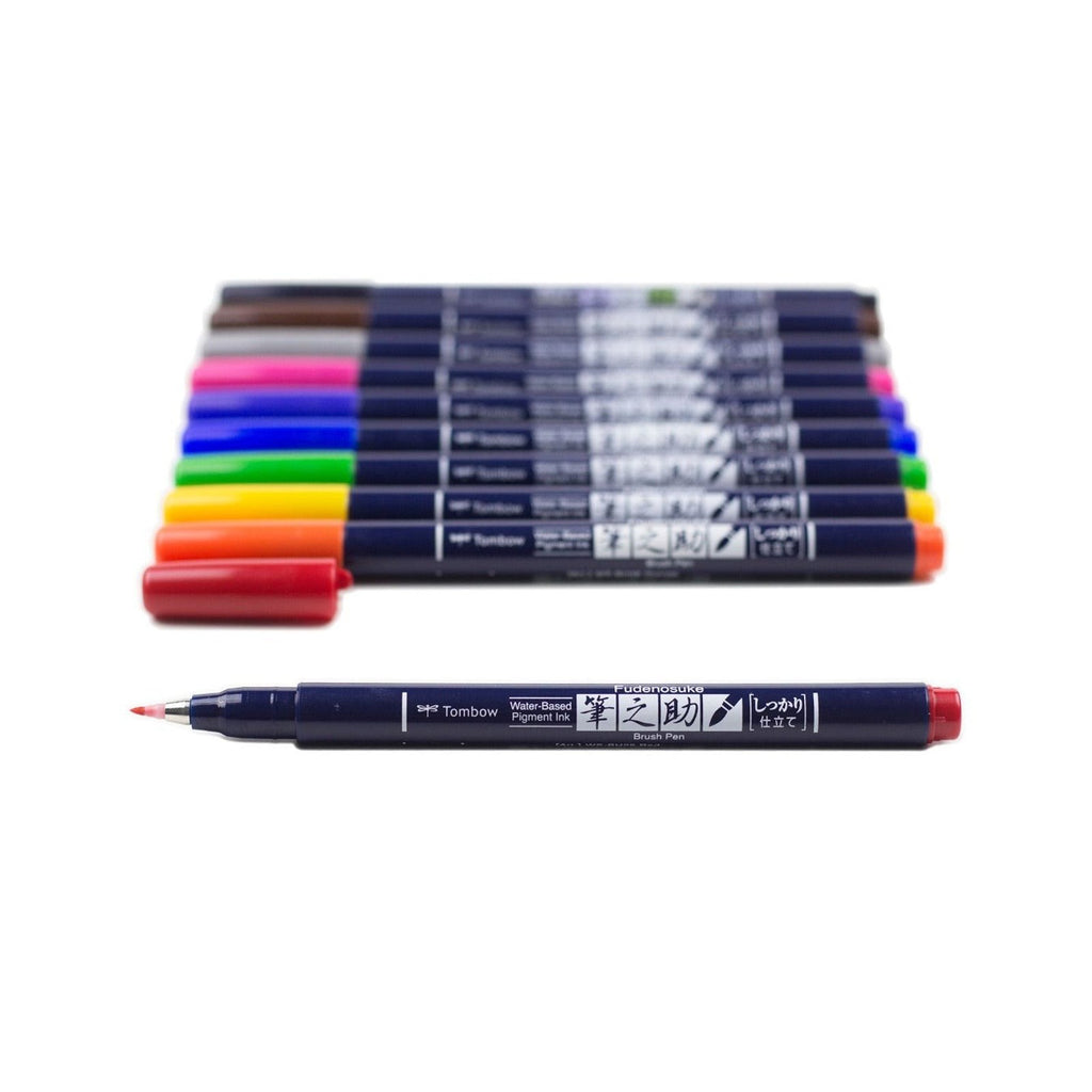 Tombow Fudenosuke Brush Pen - Hard Tip