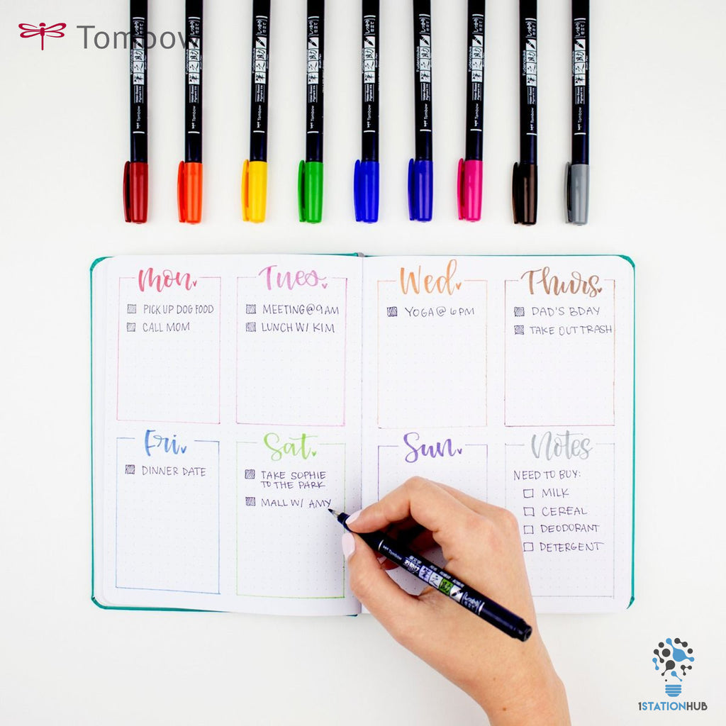 Tombow Fudenosuke Brush Pen - Hard Tip