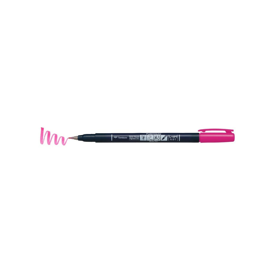 Tombow Fudenosuke Brush Pen - Hard Tip - Pink