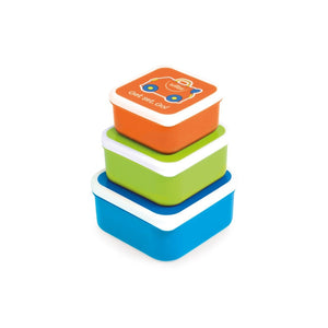 Trunki Snack Pots - Blue, Green, Orange