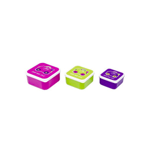 Trunki Snack Pots - Pink, Green, Purple