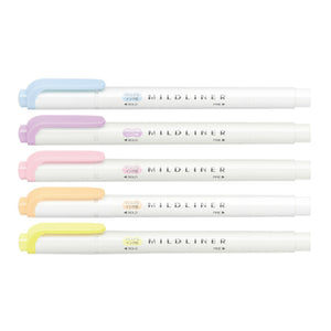 Zebra Mildliner Double Sided Highlighter - Gentle Colour Set