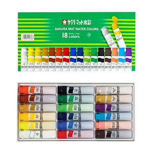 Sakura Mat Water Colour 12ml - 18pc Set
