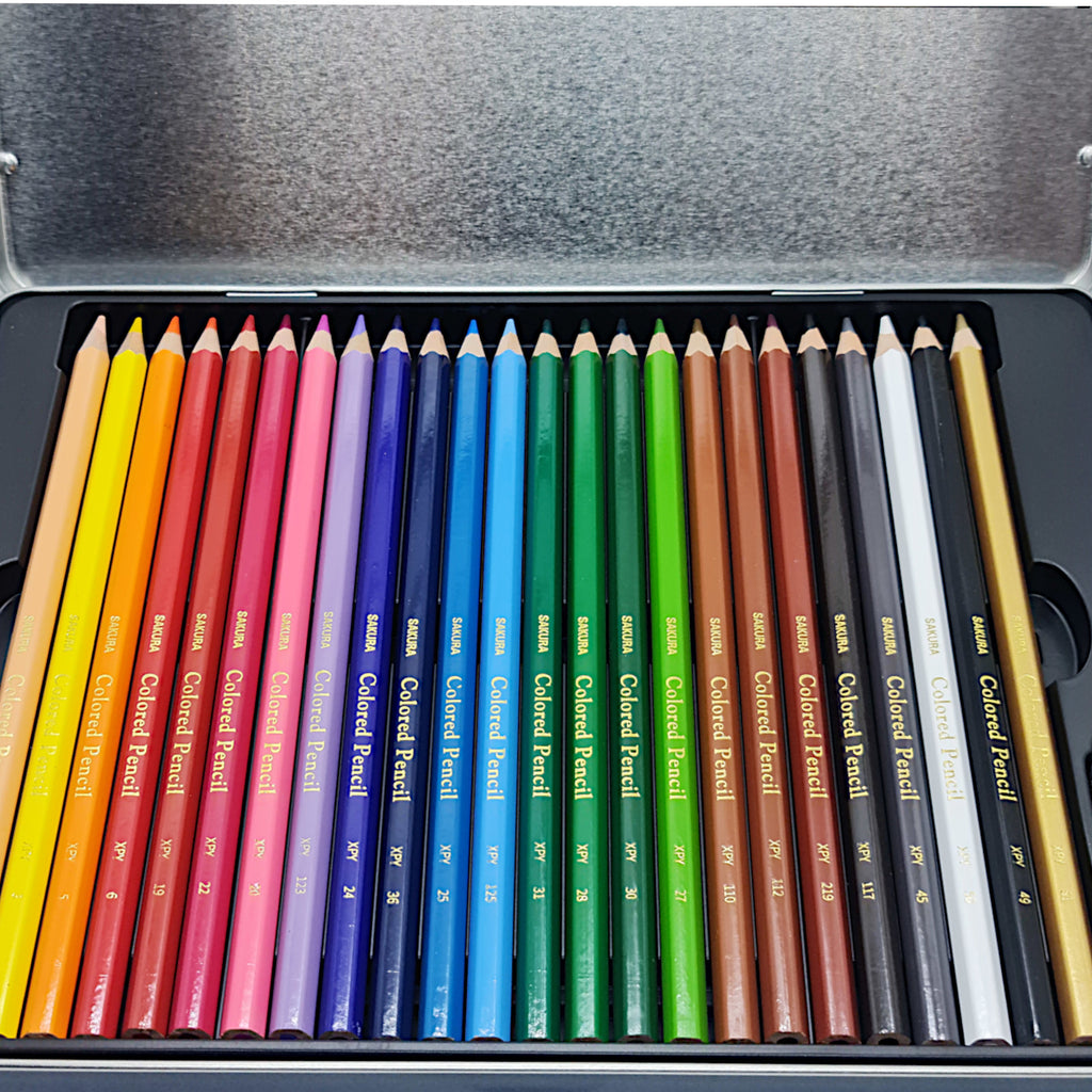 Sakura Coloured Pencils - 24 Colour Pencils