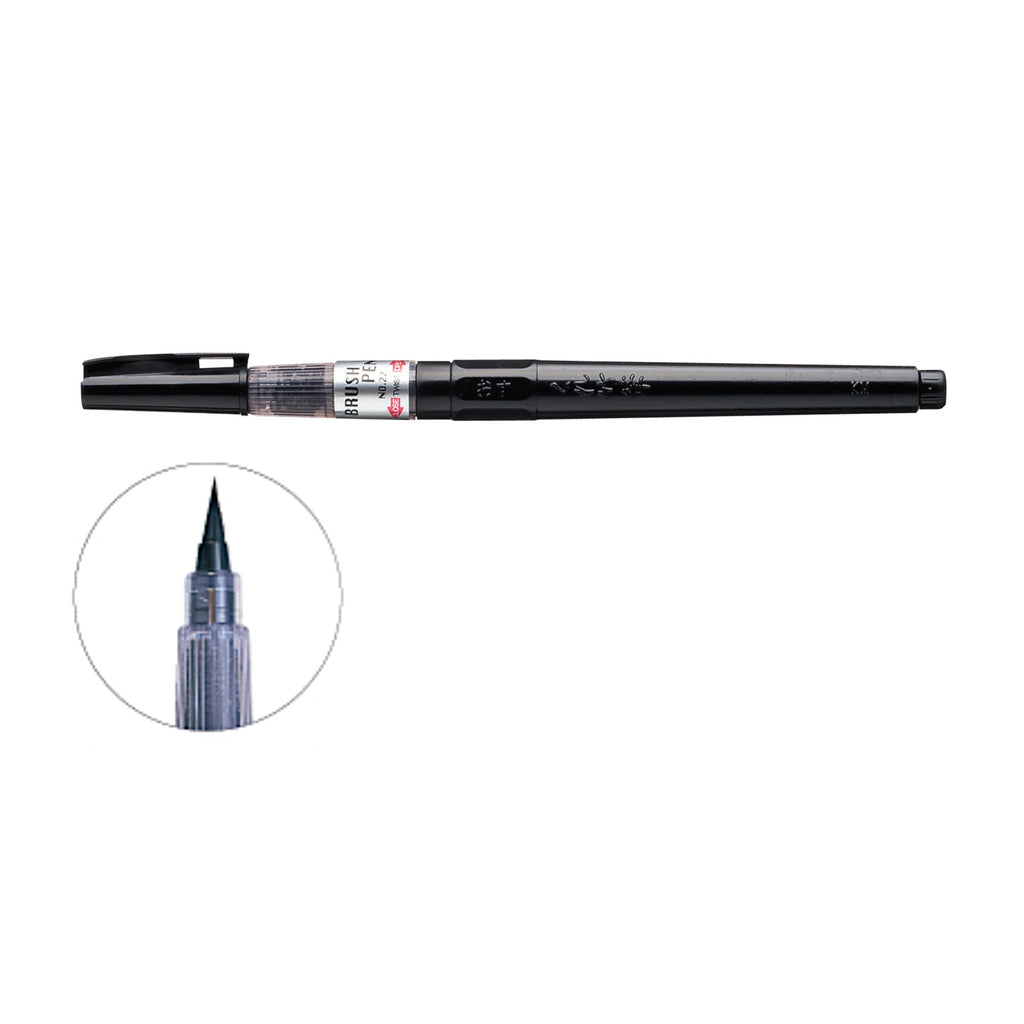 ZIG Kuretake Cartoonist Brush Pen - Black Medium