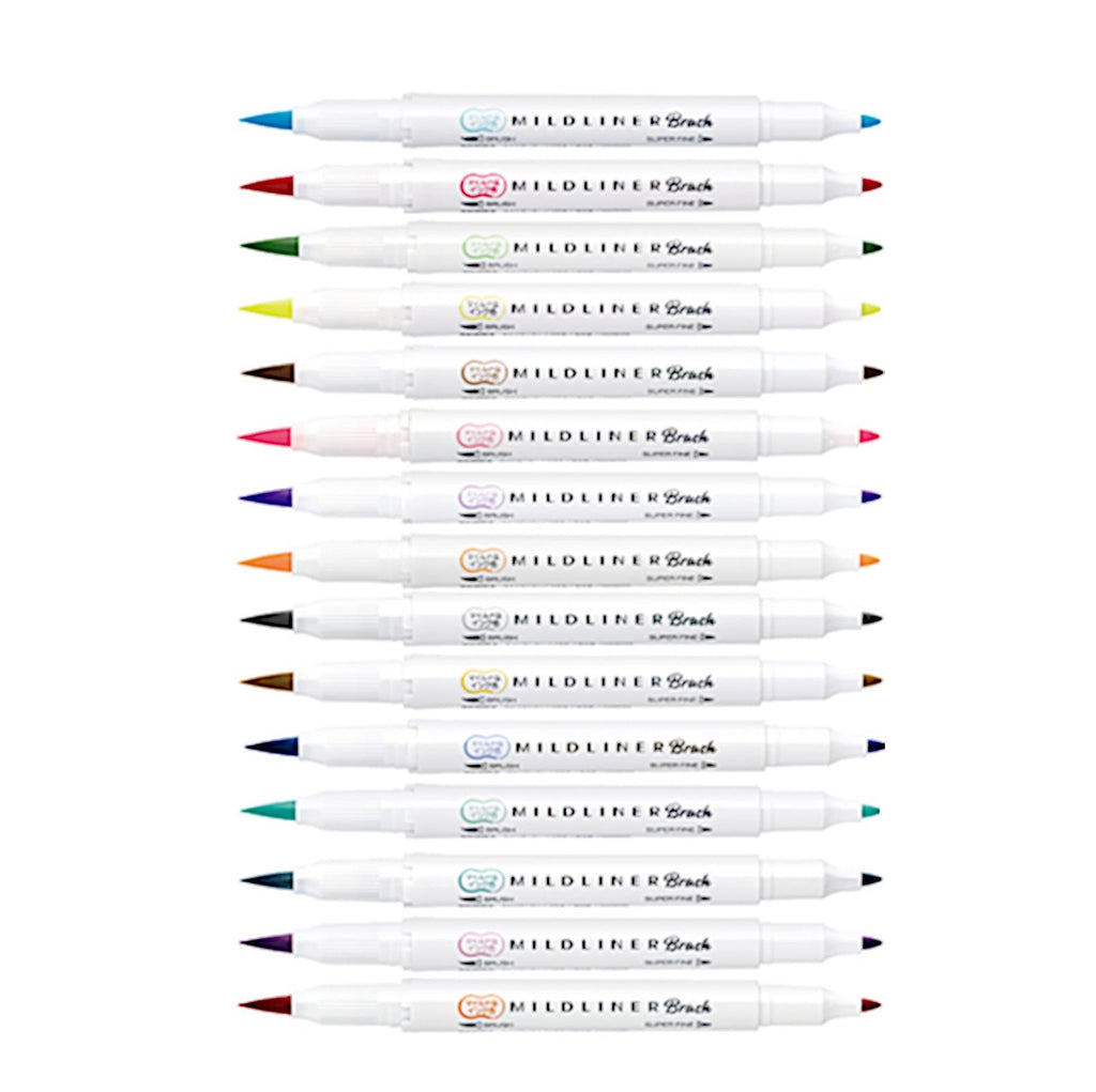 Zebra Mildliner Brush | Double Sided Highlighter
