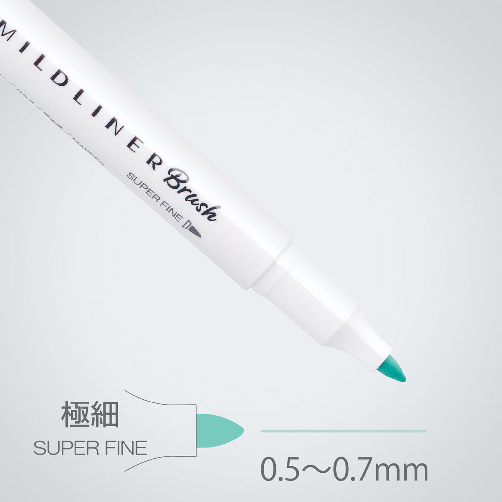 Zebra Mildliner Brush | Double Sided Highlighter