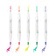 Zebra Mildliner Brush | Double Sided Highlighter - Bright colour set