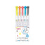 Zebra Mildliner Brush | Double Sided Highlighter -Basic colour set