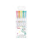 Zebra Mildliner Brush | Double Sided Highlighter - 5 Colour Set | Pastel Fluorescent