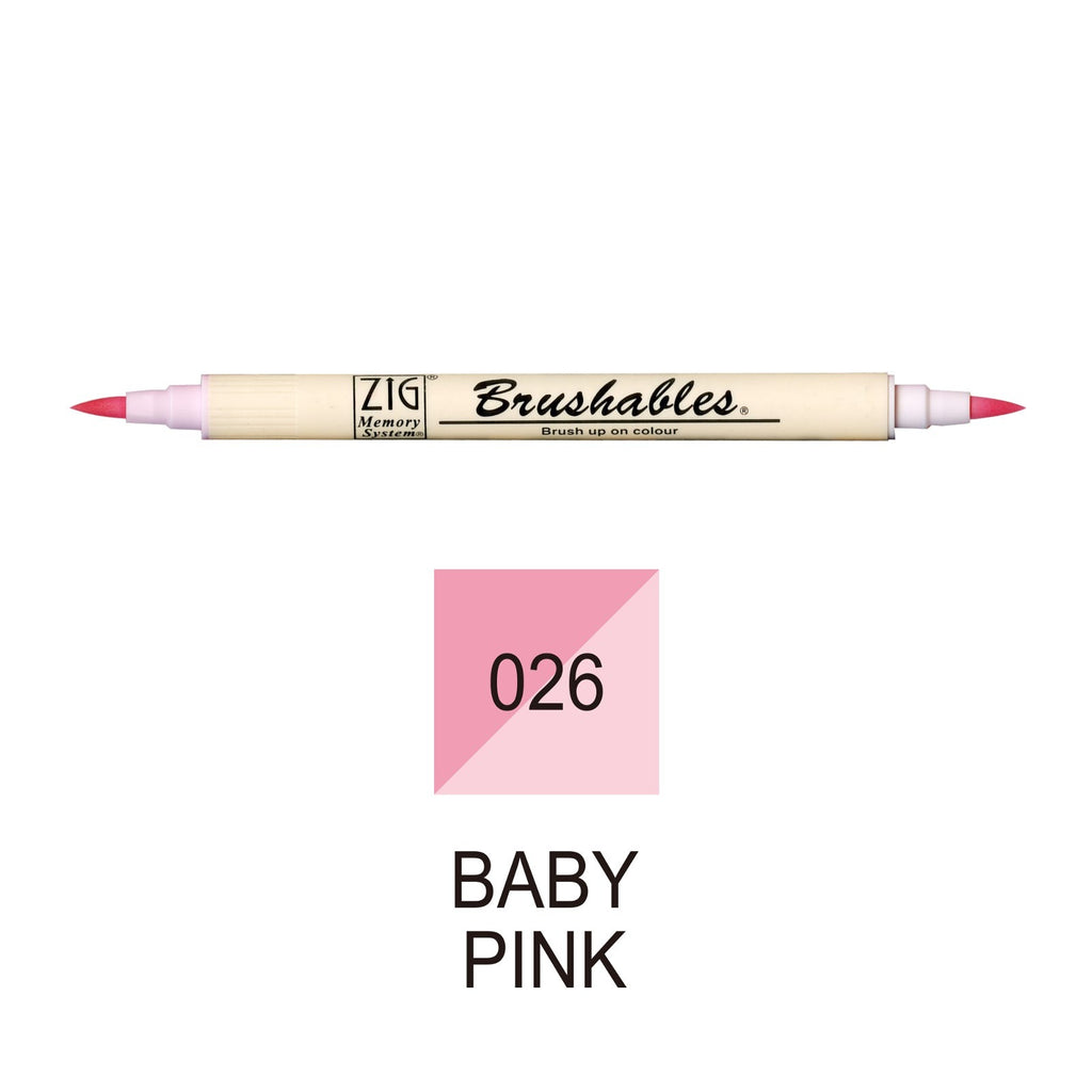 Kuretake Memory System Brushable | Baby Pink