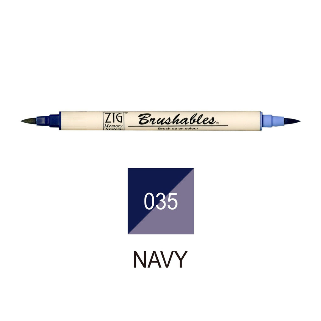 Kuretake Memory System Brushable | Navy
