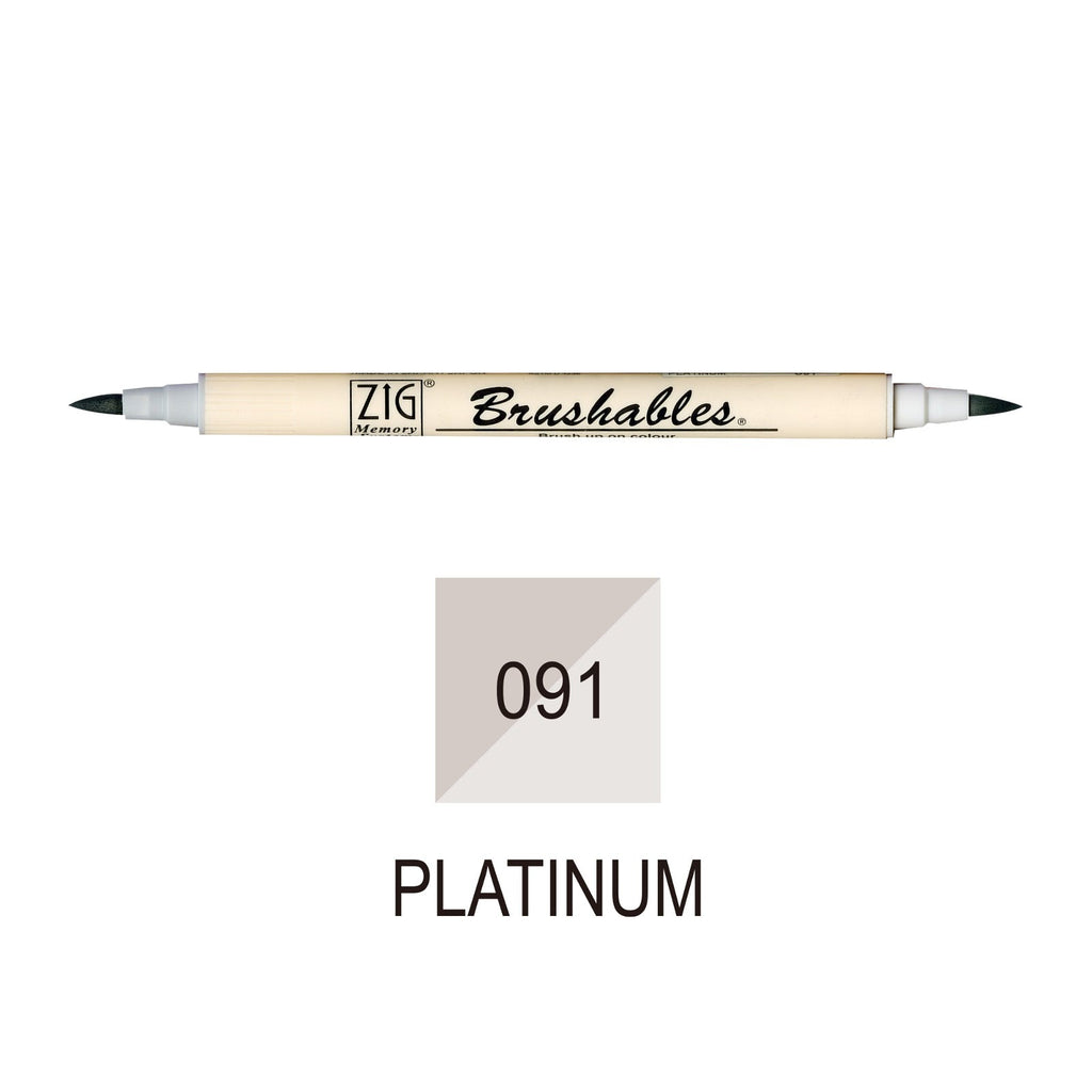 Kuretake Memory System Brushable | Platinum