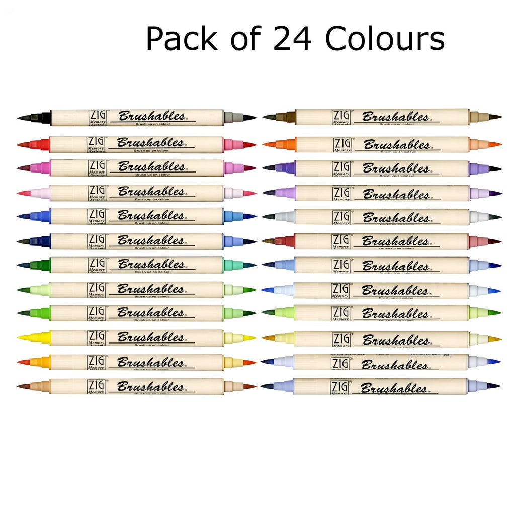 Kuretake Memory System Brushable | Pack of 24 Colours