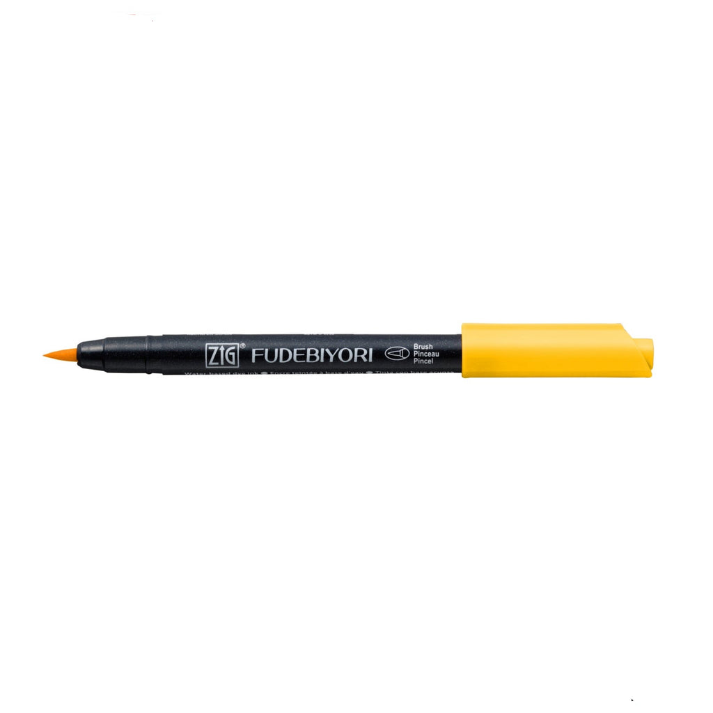 Zig Kuretake Fudebiyori Brush Pen | Yellow