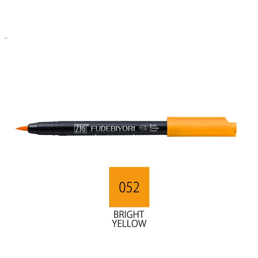 Zig Kuretake Fudebiyori Pens | Bright Yellow