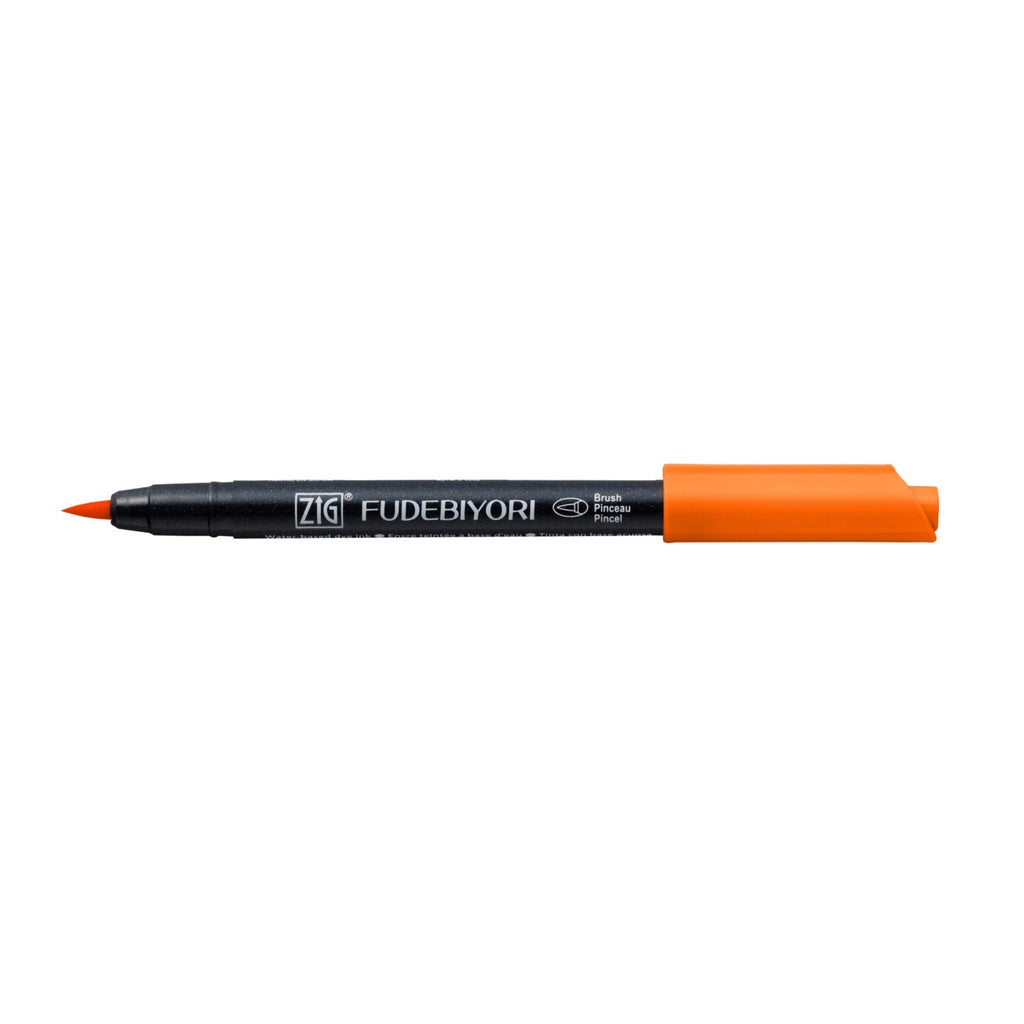 Zig Kuretake Fudebiyori Brush Pen | Orange
