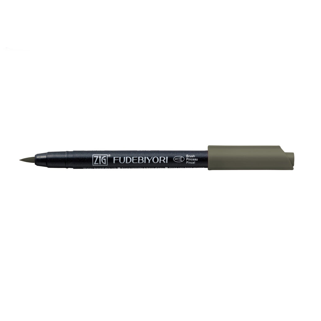Zig Kuretake Fudebiyori Brush Pen | Gray Brown