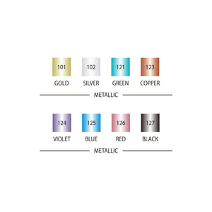 Zig Kuretake Fudebiyori Metallic | Pack of 8 Pens