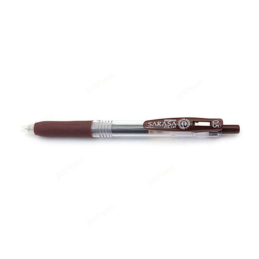 Zebra Sarasa Push Clip Retractable Gel Ink Pen 0.5mm - Brown