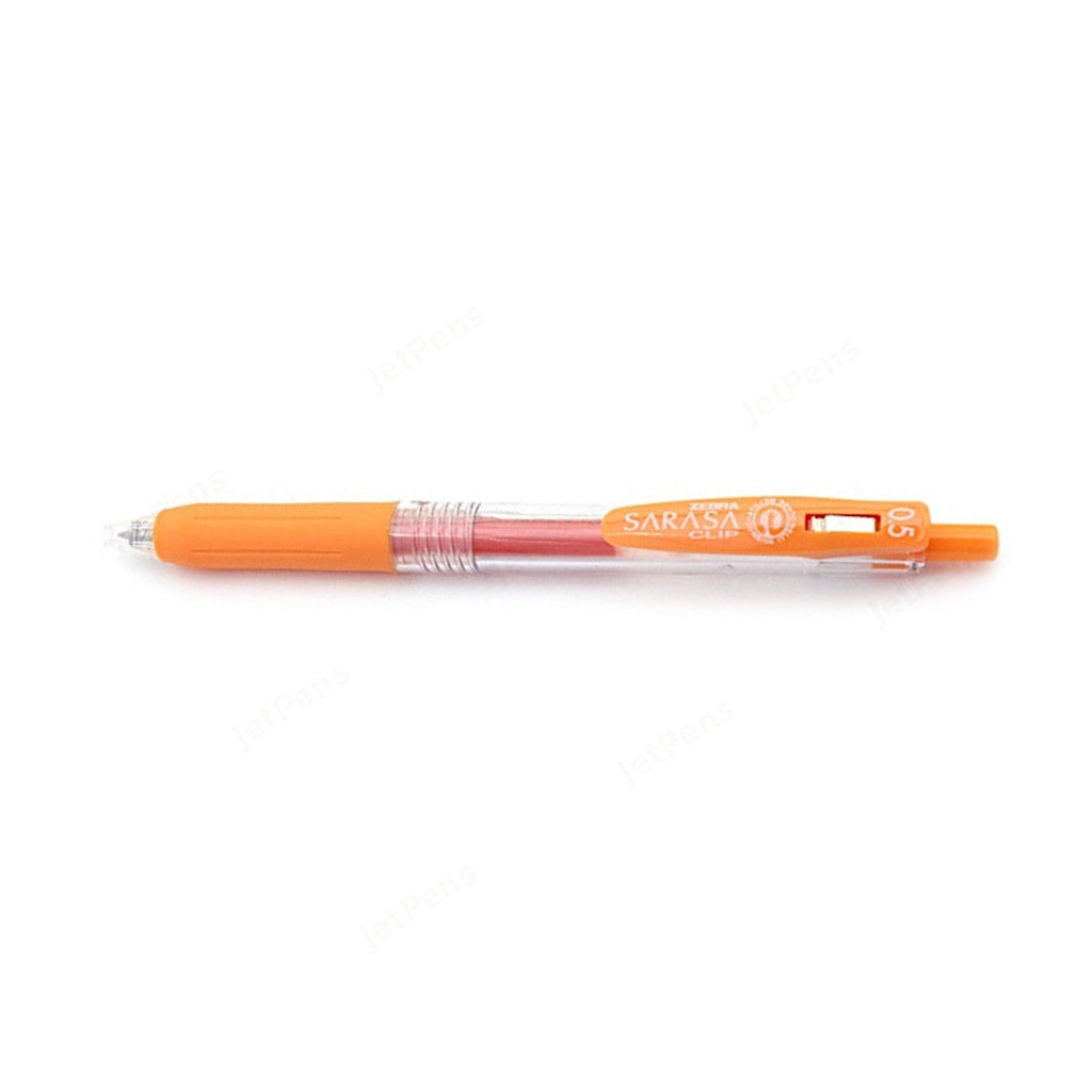 Zebra Sarasa Push Clip Retractable Gel Ink Pen 0.5mm - Orange