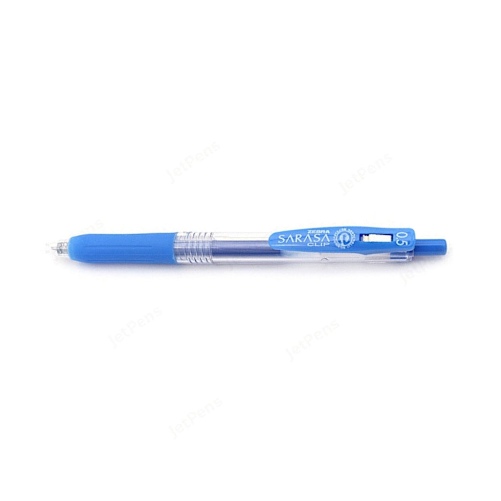 Zebra Sarasa Push Clip Retractable Gel Ink Pen 0.5mm - Pale Blue
