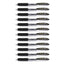 Zebra Sarasa Push Clip Retractable Gel Ink Pen 0.7mm - 12pens - Black