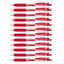 Zebra Sarasa Push Clip Retractable Gel Ink Pen 1.0mm - 12pens - Red