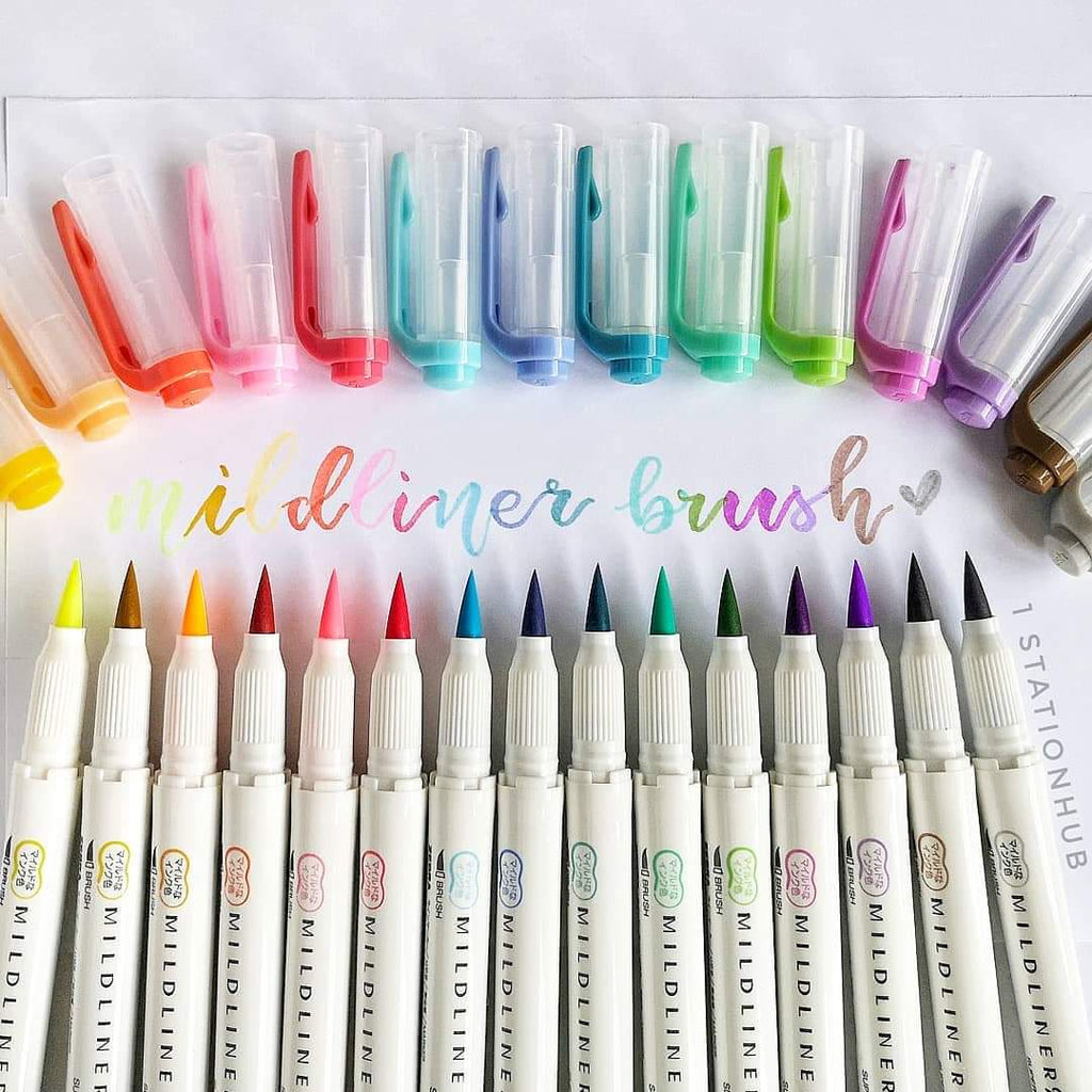Zebra Mildliner Brush Double Sided Highlighter