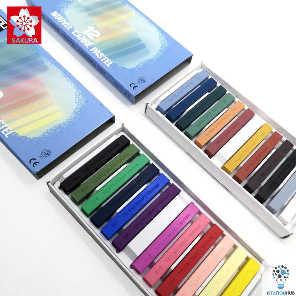 Sakura Nouvel Carre Pastel | 12 Colour Set