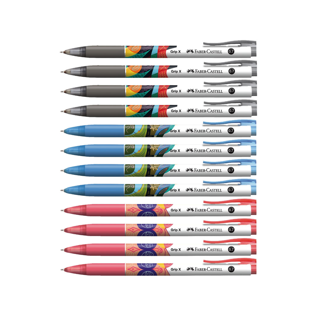 12pcs Faber Castell Grip X7 Ball Point Pens 0.7mm