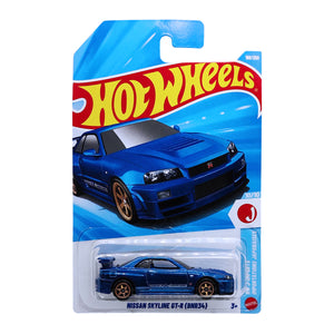 Hot Wheels HW J-IMPORTS | Nissan Skyline GT-R (BNR34) - Blue (199/250)