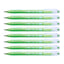 8Pcs Faster Colour Ink Ball Pen 0.7mm | Green