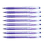 8Pcs Faster Colour Ink Ball Pen 0.7mm | Purple