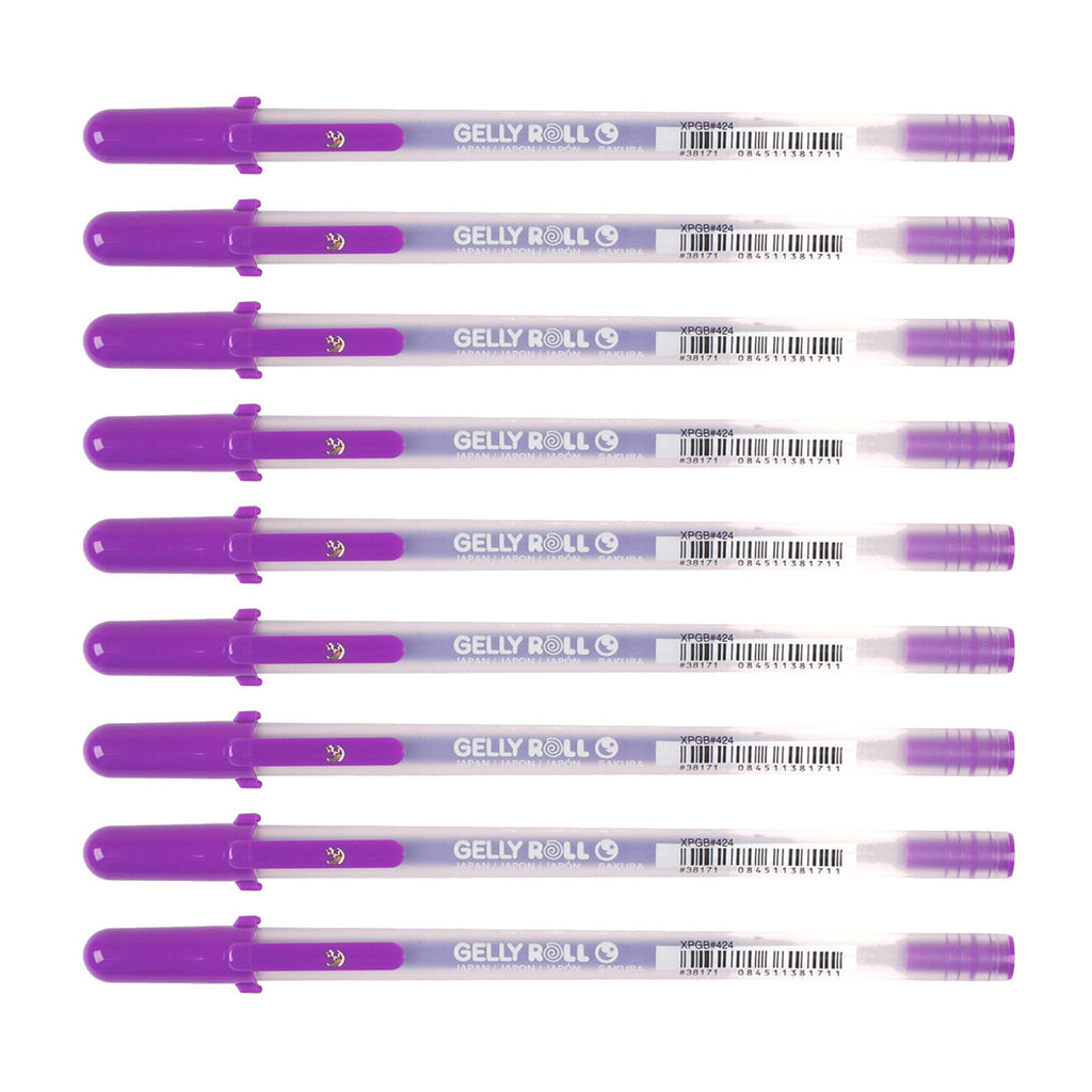 9pcs Sakura Gelly Roll 1.0mm Moonlight Pen | Purple