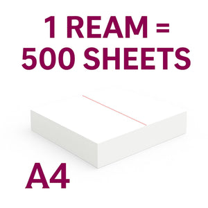 Plain A4 Paper with Centre Perforation - 80GSM