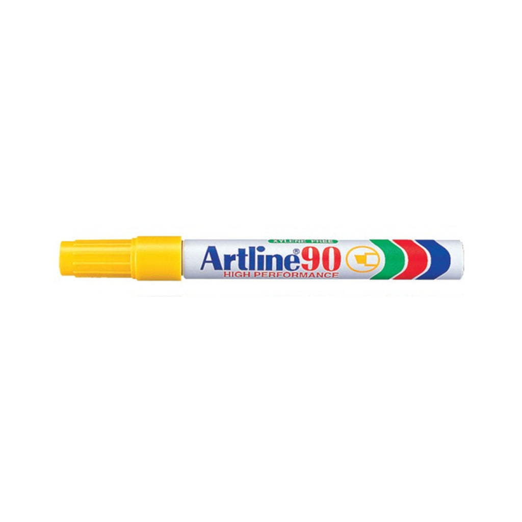 Artline 90 High Performance Permanent Marker - Yellow