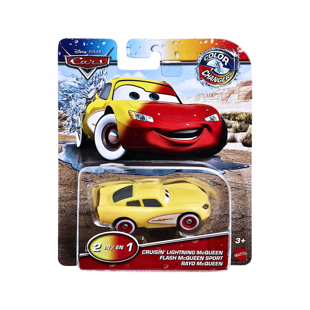 Disney and Pixer Cars Colour Changers - Cruisin' Lightning Mcqueen - YELLOW
