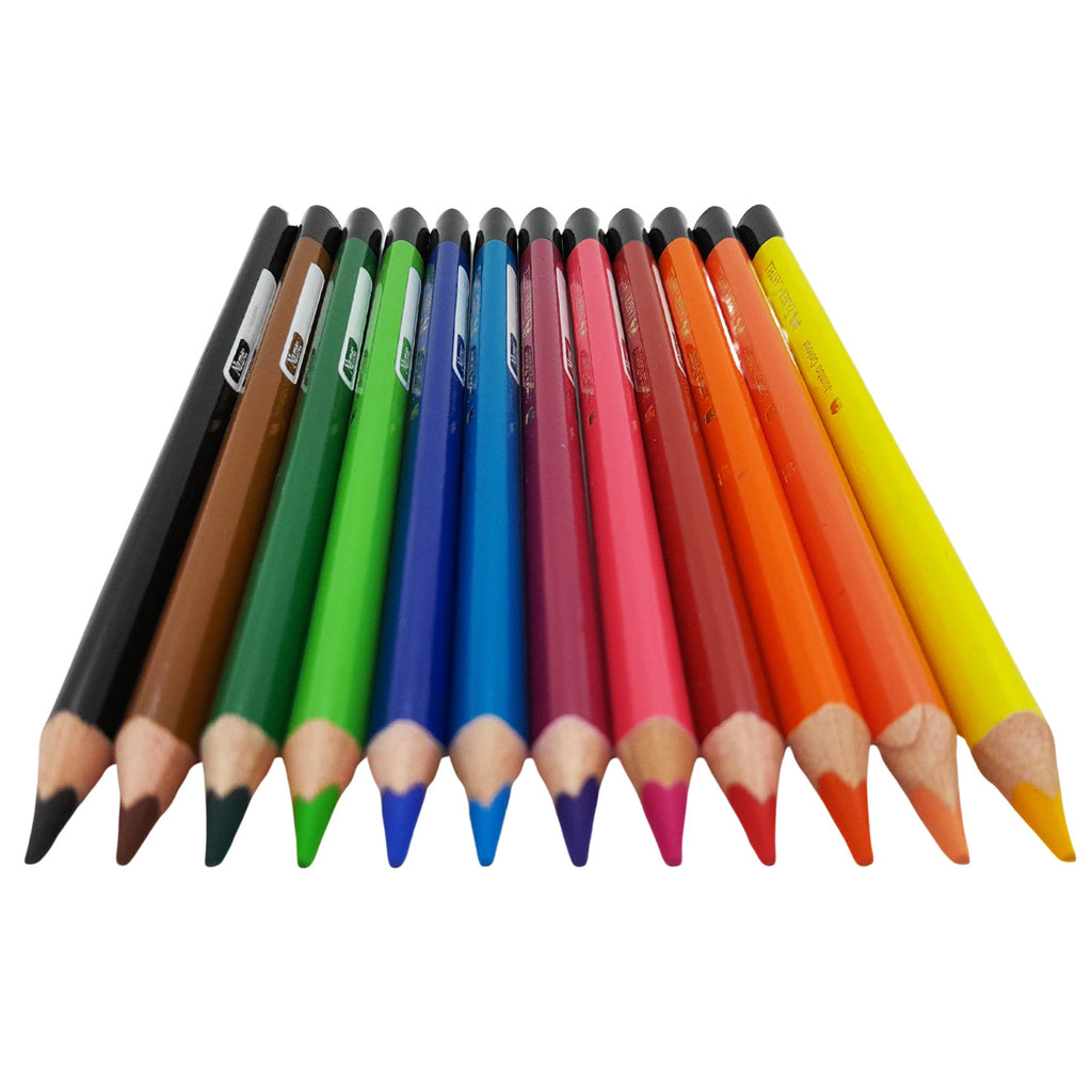 Faber Castell Jumbo Colour Pencils | Pack of 12 Colours