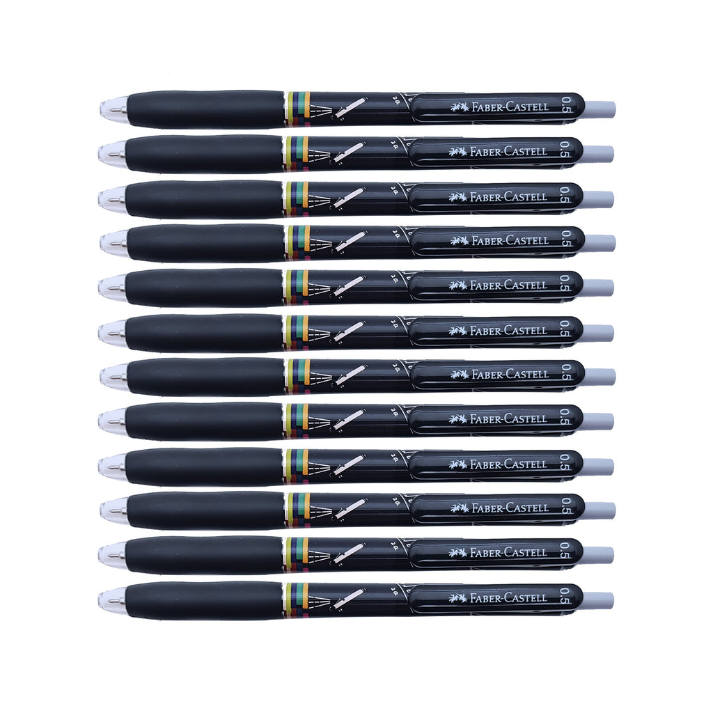 12pcs Faber Castell Arte Gel Ink Pen | Astro Series | 0.5mm Black