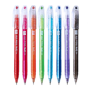 8Pcs Faster Colour Ink Ball Pen 0.7mm