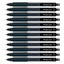 12pcs Faber Castell Fast Gel Z 0.7mm Pen - Black