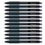 12pcs Faber Castell Fast Gel Z 0.7mm Pen - Blue