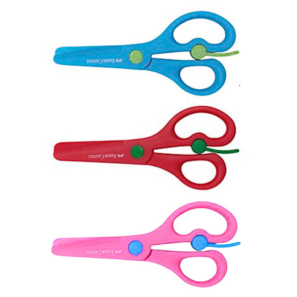 Faber-Castell Spring Kids Scissors | Safe Child-Proof | 1 Station Hub
