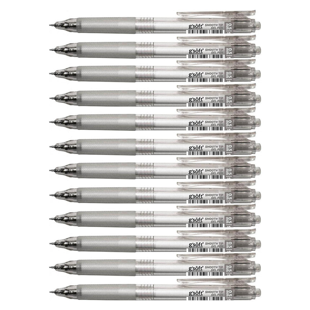 12pcs G'Soft ST5 Gel Ink Pen 0.5mm | Black