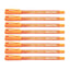 8pcs G'Soft GM7 0.7mm Ballpoint Colour Pen - Orange