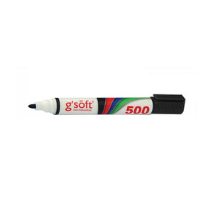 G'Soft 500 Whiteboard Marker - Bullet Point - Black